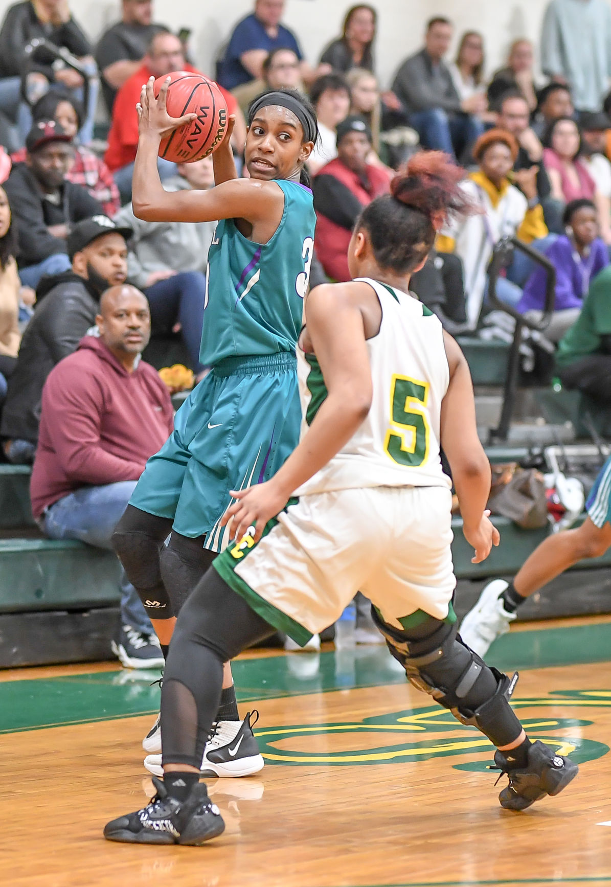Friday night high school basketball action